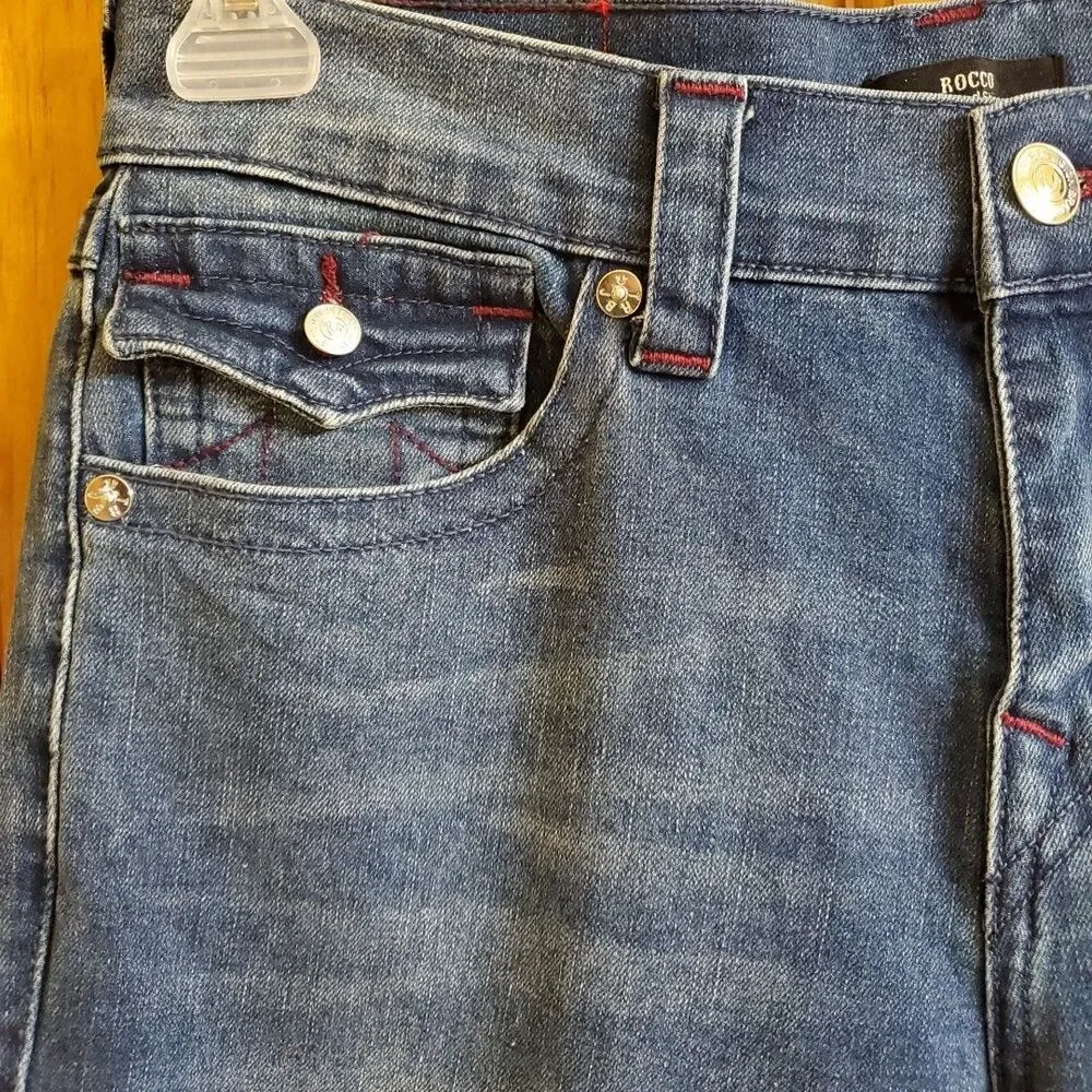 True Religion Men's Rocco Flap‎ Relaxed Skinny Jeans 32 X 32 New